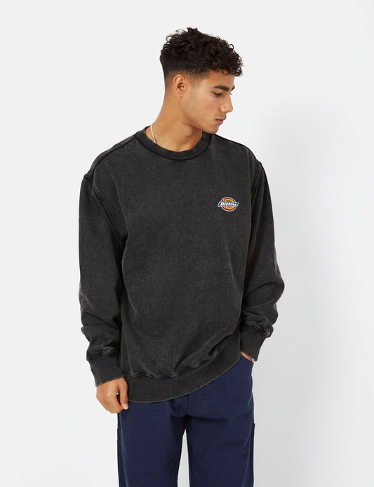 Icon Washed Sweatshirt - Black