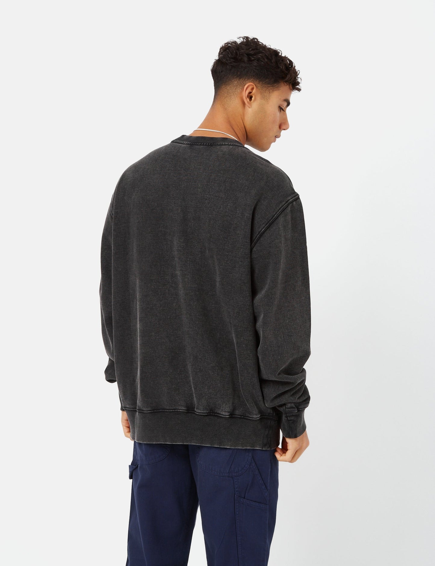 Icon Washed Sweatshirt - Black