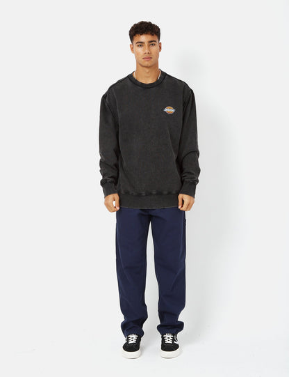Icon Washed Sweatshirt - Black