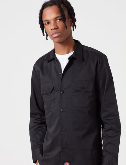 Work Shirt (Slim Fit) - Black