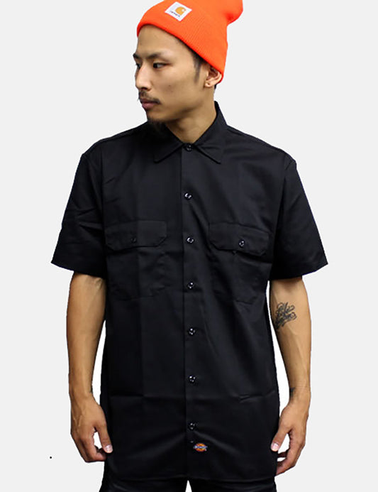 Work Short Sleeve Shirt - Black